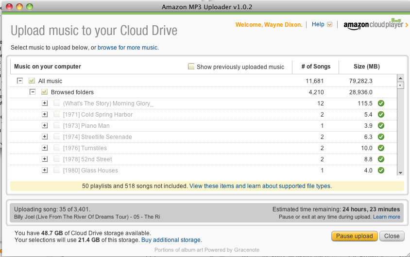 amazon drive desktop app spinning