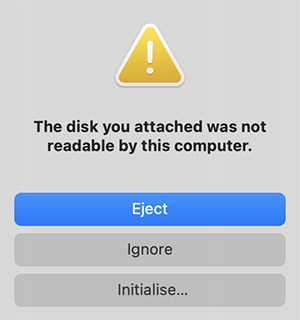 find external drive on mac