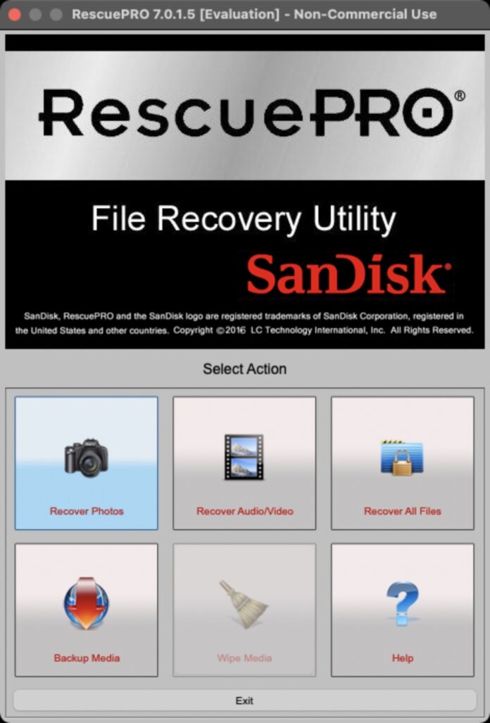sandisk recovery software mac