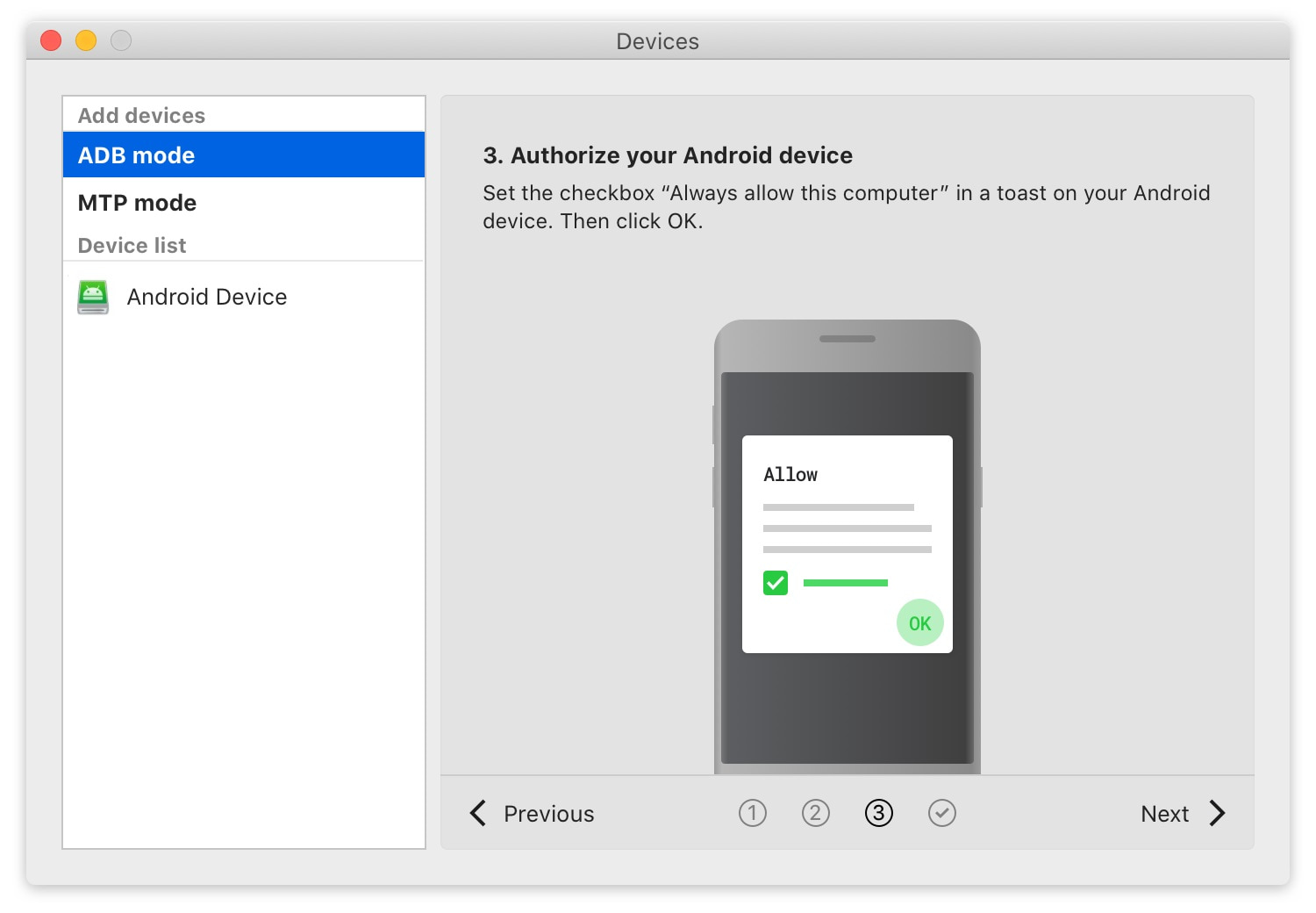 access android with mac