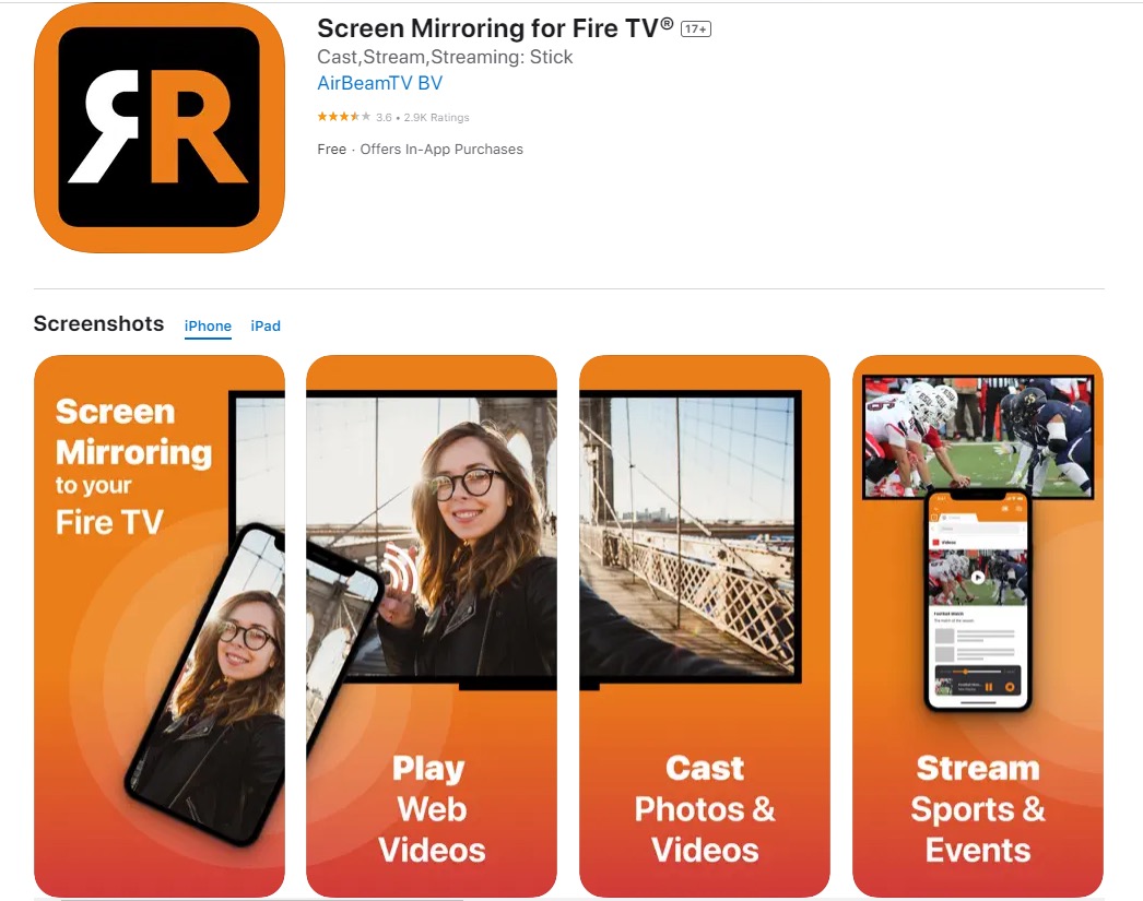 Screen Mirroring for Fire TV in the App Store Screen Mirroring for Fire TV in the App Store