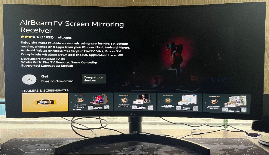 Download the AirBeamTV Screen Mirroring Receiver app Download the AirBeamTV Screen Mirroring Receiver app