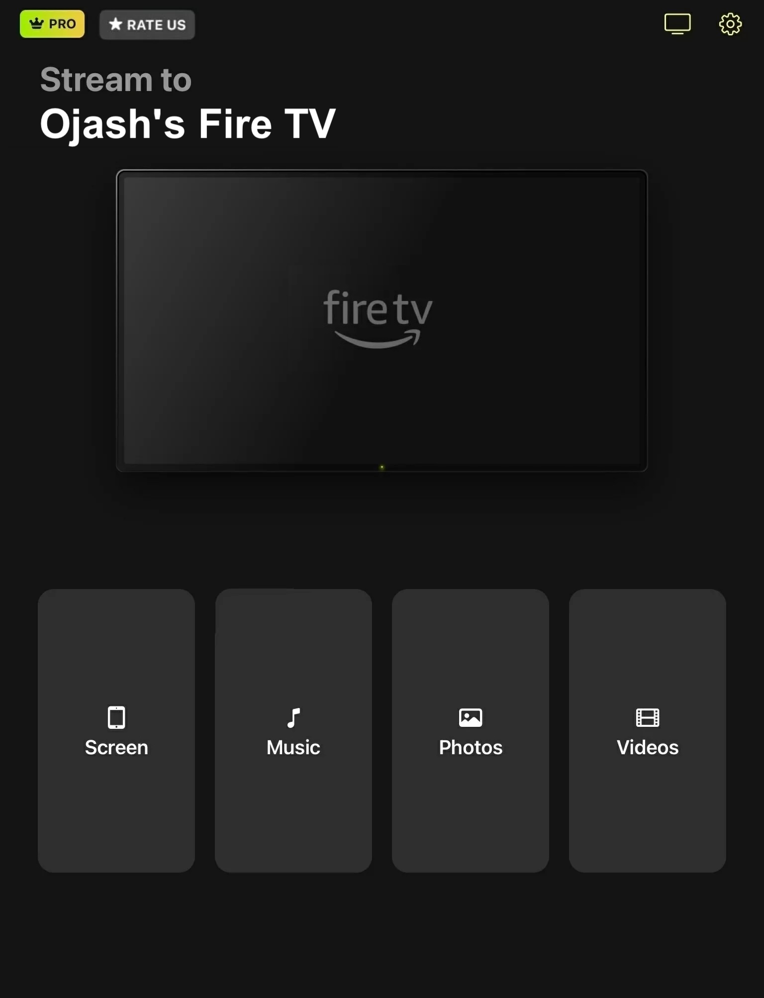 The main dashboard in DoCast on iPad The main dashboard in DoCast on iPad