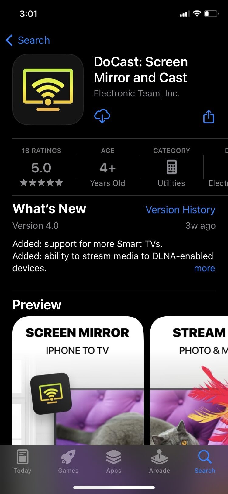 Download DoCast from the App Store on iPhone Download DoCast from the App Store on iPhone