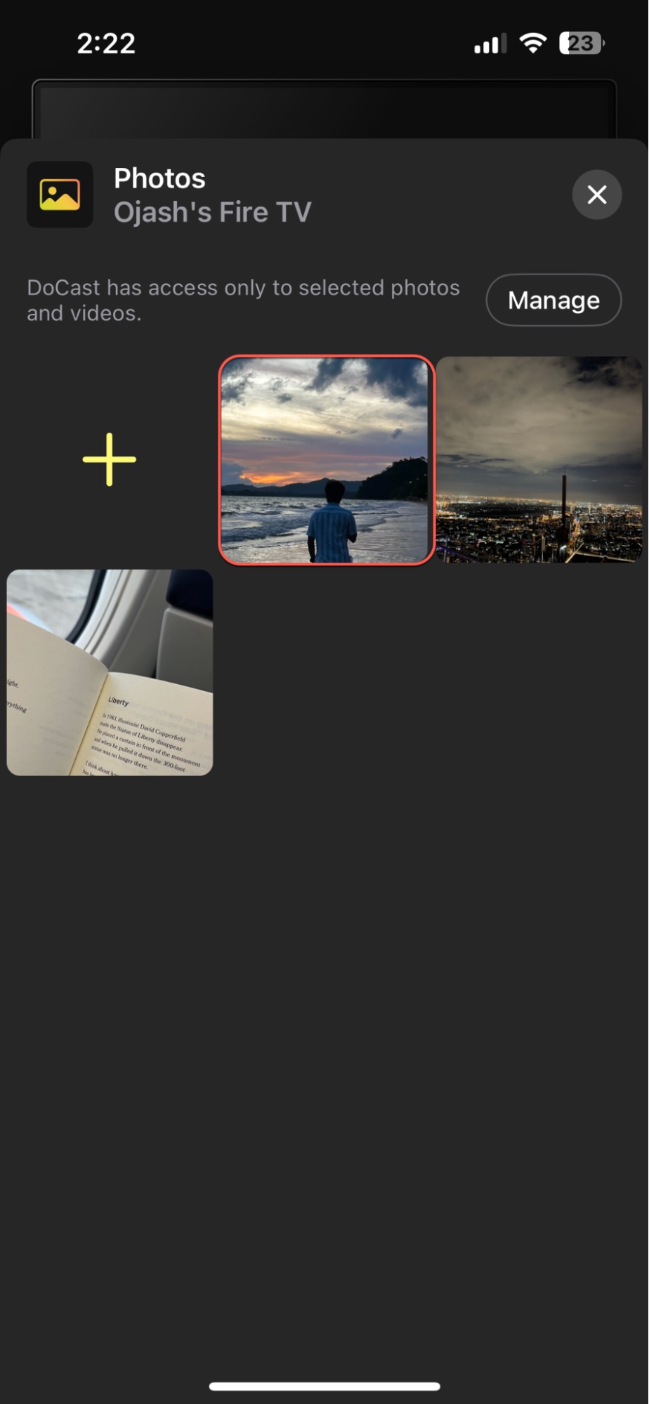 Allow DoCast access to photos on your iPhone Allow DoCast access to photos on your iPhone
