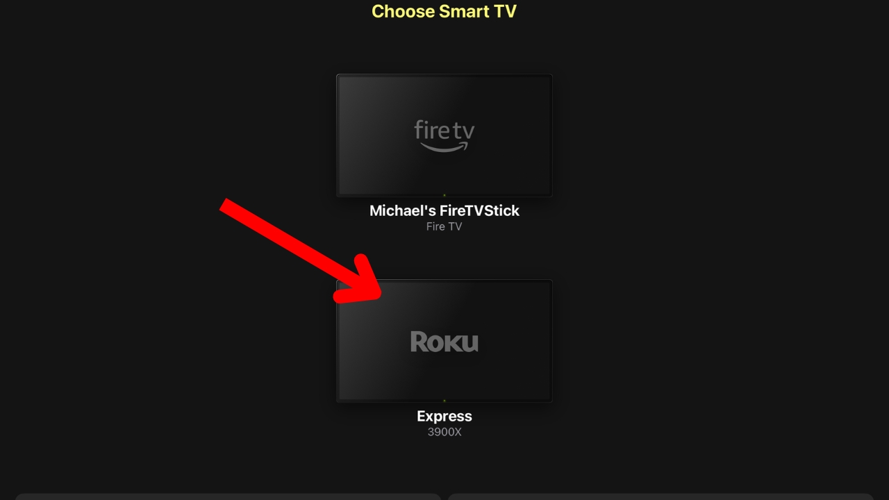 A screenshot of the DoCast app with two options. A red arrow points toward an option labeled Express. A screenshot of the DoCast app with two options. A red arrow points toward an option labeled Express.
